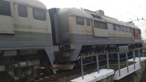 Тепловоз 2М62У-0036 следует из депо ст. Рязань-2