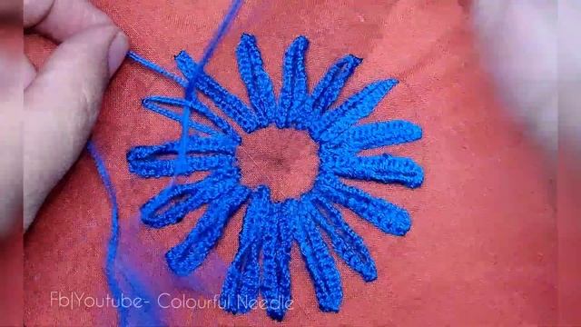 Hand Embroidery Super Easy Amazing Needle & Thread Woven Work Flower| Decorative Stitch Needle Art