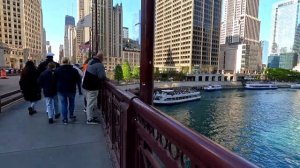 Chicago Morning Walk Downtown Millennium Park _ City Sounds 2023