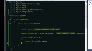 C# Tutorial "Regular Expressions" Programming Tutorial NET