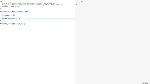 Javascript  - find first and last item in an array