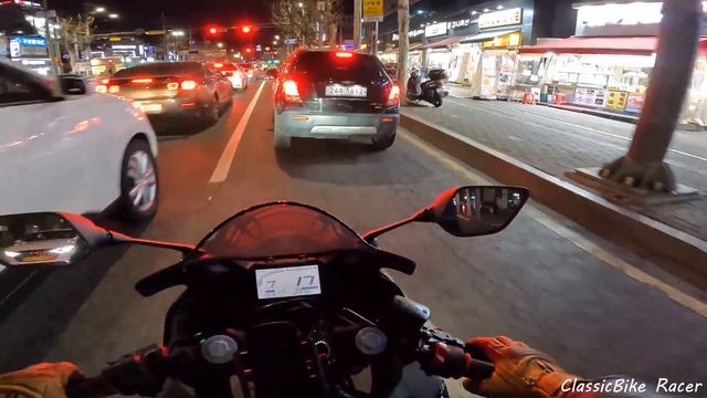 Yamaha YZF-R3 City Ride Exhaust Sound (4K Moto Vlog) in Korea смотреть онлайн