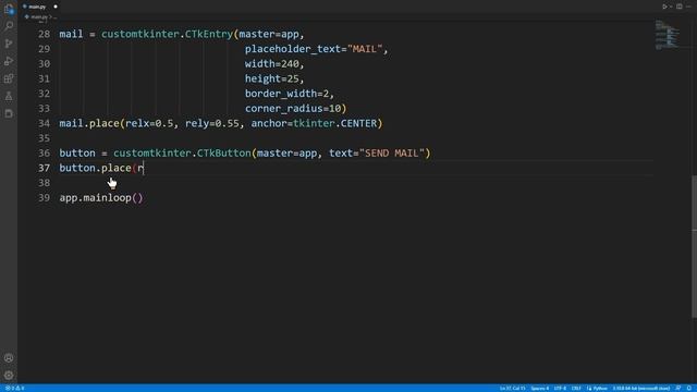 How To Create GMAIL APP With Python Tkinter?