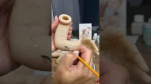 МК как сделать куклу реборн. Бирюзовая и синяя краска. Первые слои