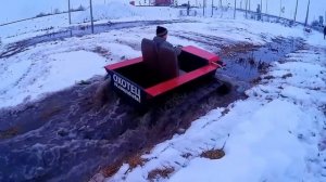 Вездеход Охотец с расширителями гусениц