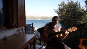 Aquila Rubino - V.Lazarides guitar (blanca flamenca), Astor Piazzolla - Verano Porteño