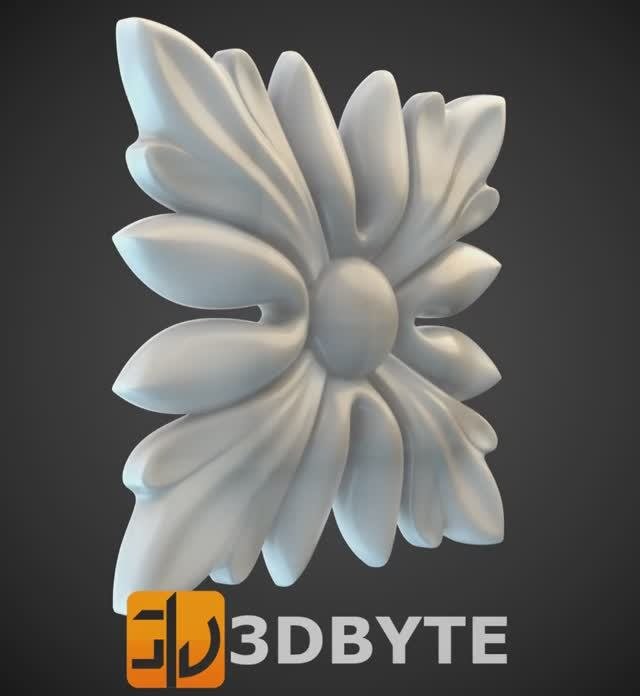 #3dmodel - Square #decor 18 || Квадратный декор 18 #3dbyte #3dprint