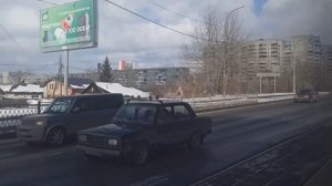 поездка на трамвае Tatra T6B5 SU №736 по маршруту №19, Екатеринбург