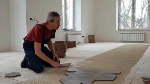 Укладка готового штучного паркета