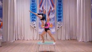 468 Дуэт - Детская Цирковая студия «Арлекино» -  "Акробатический этюд",  Кемеровская область