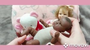 Необычный заказ☺ кукла ручной работы мини Реборн.mp4