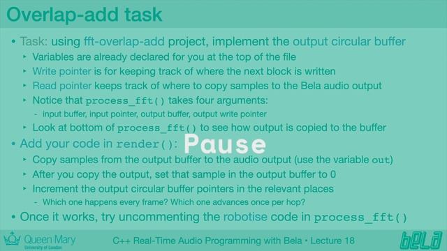 18: Phase Vocoder (part 1), C++ Real-Time Audio Programming with Bela смотреть онлайн