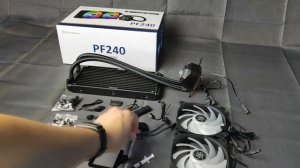 SILVERSTONE PF240 ARGB AIO CPU COOLER OPEN BOX AND BENCHMARK