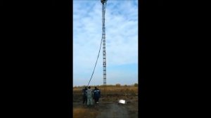 Погружение арматурного каркаса гидравлическим вибропогружателем Финарос 160