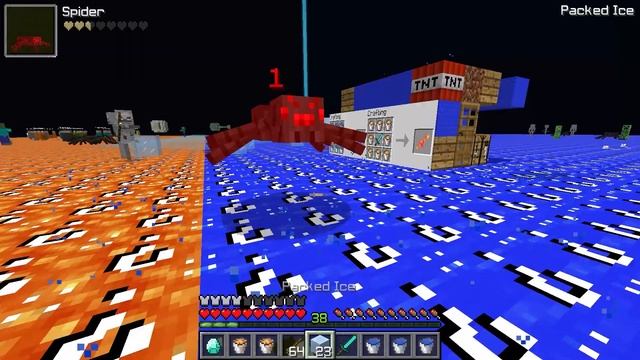 LAVA GIRL vs WATER NOOB in LUCKY BLOCK MINECRAFT WORLD! HOW TO SURVIVE? смотреть онлайн