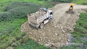 Строительство, дорога на болотах