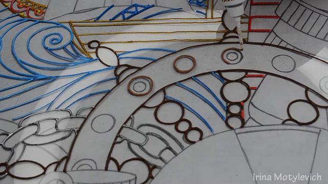 Мастер класс. Рисунок на стекле. Морская композиция. Морской пейзаж. Drawing on glass. Seascape. смотреть онлайн