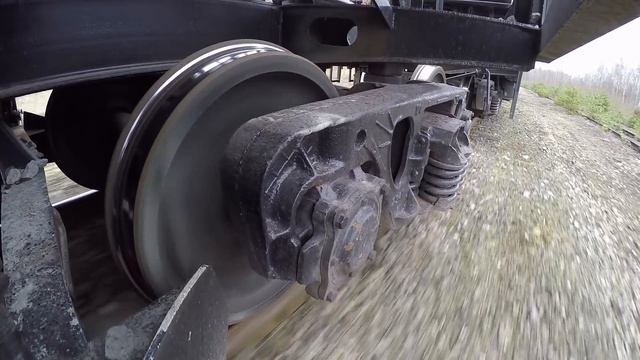 [GoPro] Тележка грузового вагона ЦНИИ-Х3-0 2 / Freight car bogie 2 смотреть онлайн