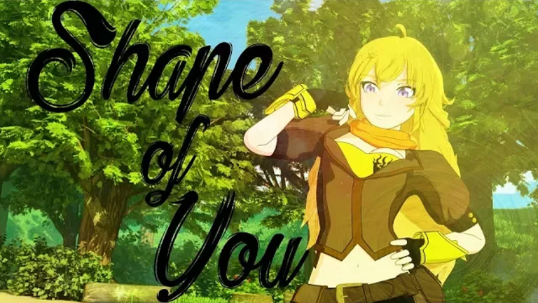 RWBY AMV - Shape of you (rock cover)