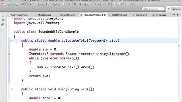 Generics' Bounded Wild Card in Java смотреть онлайн