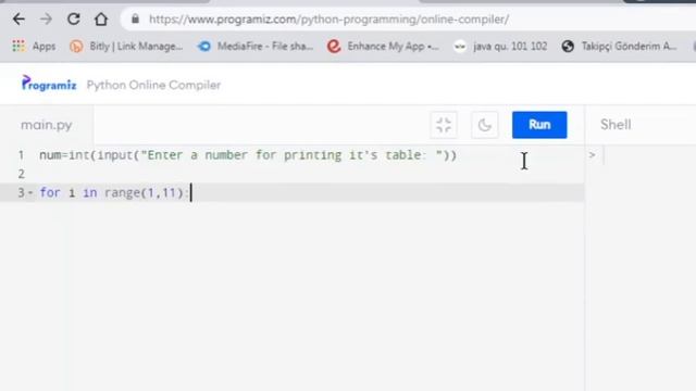 Create A Multiplication table printing Application Using Python - #12thpythonproject