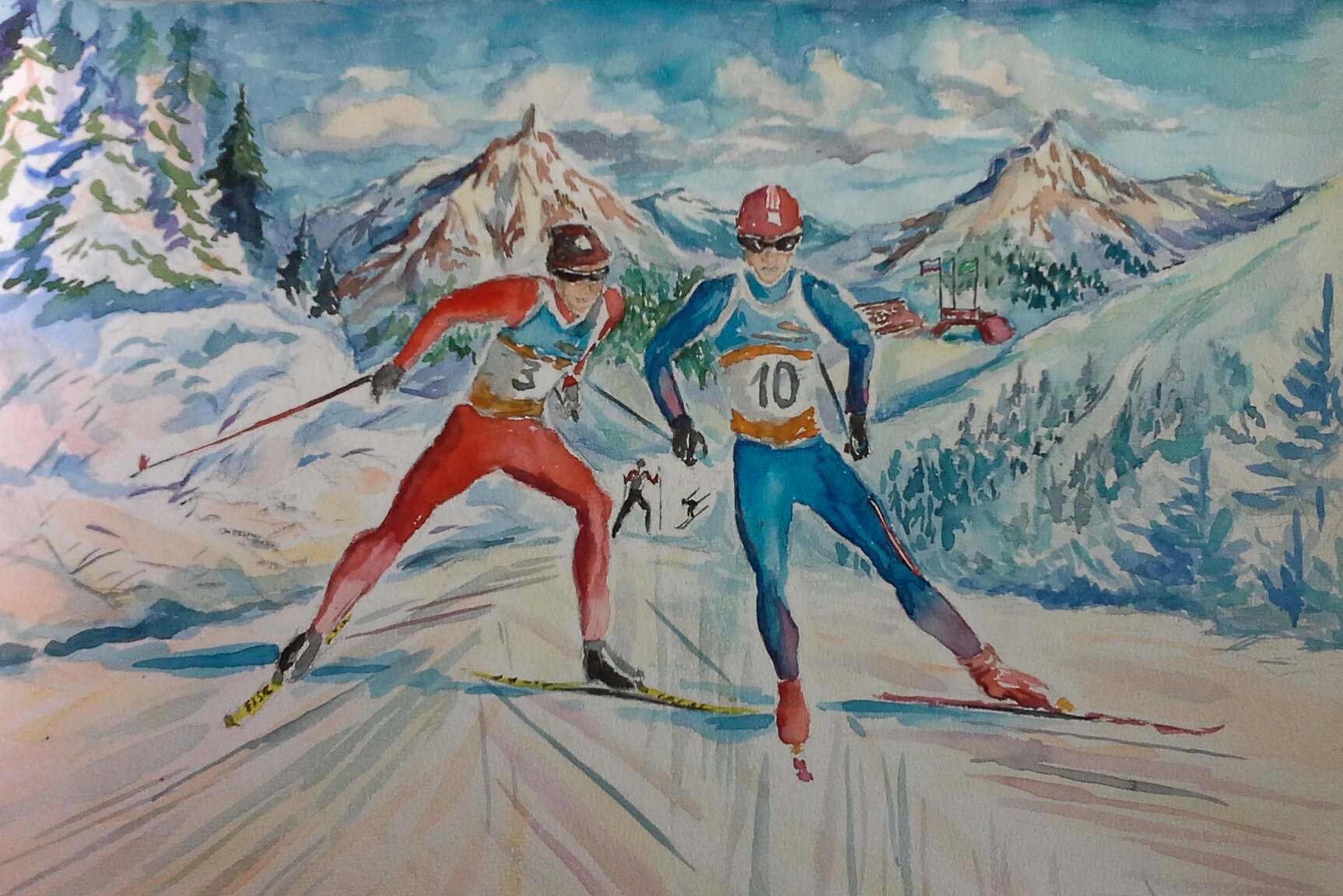 Иллюстрация на тему спорт