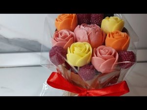 Шоколадные розы!Новая идея оформления букета в стаканчике!!!