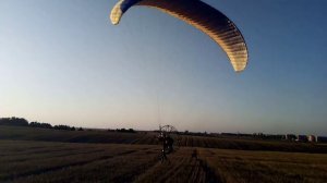 Мой взлёт на парамоторе в штиль...