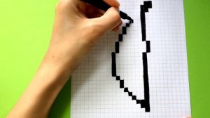 Как Рисовать Банан по Клеточкам - Рисунки по Клеточкам ♥ Pixel art