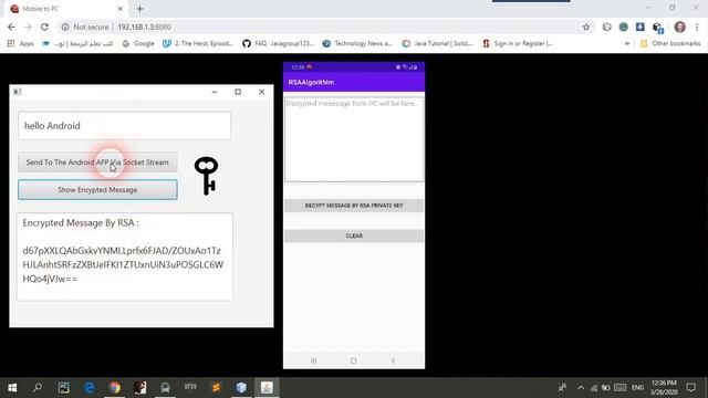 RSA Cryptography Implementation with Socket (Android + JavaFX) with Source Code смотреть онлайн