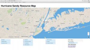 Hurricane Sandy Public Resource Map