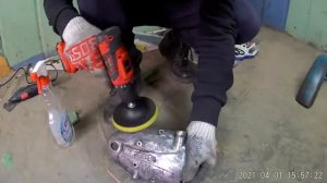 Полировка крышки двигателя. Рига 4. Как отполировать алюминий до зеркала?