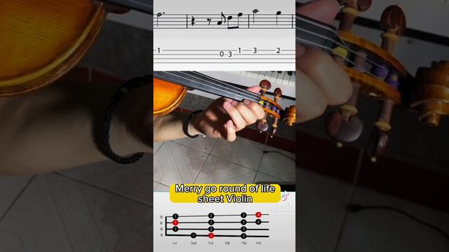 Merry go round of life - sheet violin