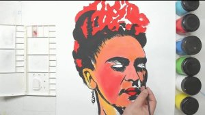 FRIDA KHALO - Como PINTAR Un retrato vibrante con ACRILICOS