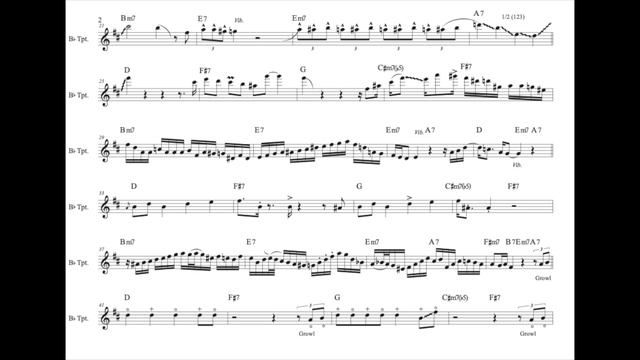 Trombone Shorty - On The Sunny Side Of The Street - Trumpet Solo Transcription смотреть онлайн