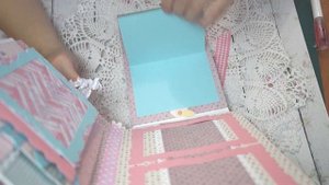 Скрапбукинг. Фотоальбом для девочки с поп-ап элементами.