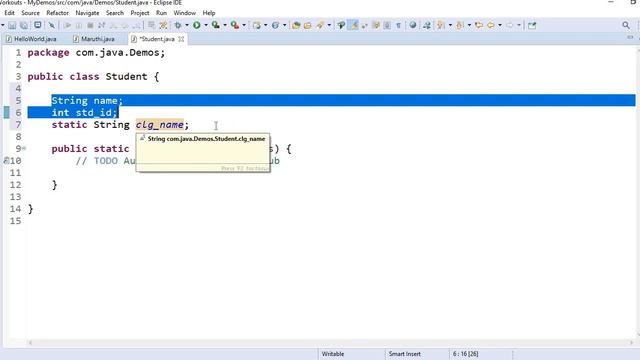 Static Variables and Methods in Java  Tamil