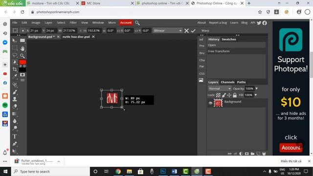 Cắt Ghép, chèn logo vào ảnh bằng photoshop online cực đơn giản và dễ sử dụng смотреть онлайн