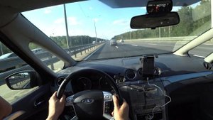 Затестил форд s max на автобане! турбина свистит!