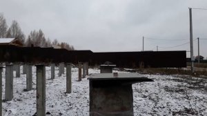 Фундамент на ЖБ сваях на участке с уклоном. Экономия больше 50%!