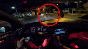 0ПАСНЬlЕ ШАШКИ на ZEEKR 007 по городу. Чуть не PАZБИЛИСЬ на гонках.