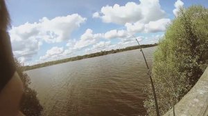 Мини рыбалка со спиннингом на Волге в Кимрах.