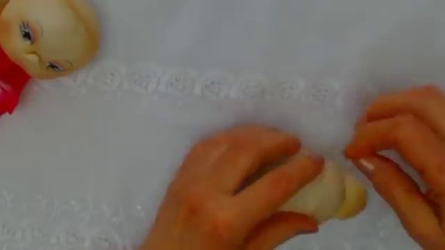 Кукла из капрона и синтепона. Как сделать голову куклы .Лицо куклы из капрона .Muñeca de calsetin 1