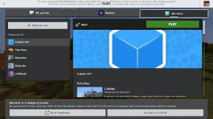 New UI servers in minecraft preview(part 1)