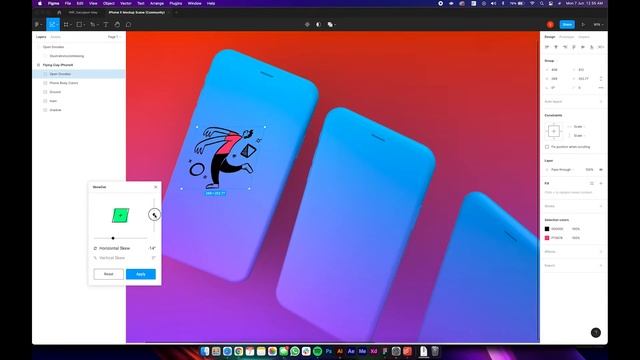 Skew in Figma (Isometric) - Figma Tutorial смотреть онлайн