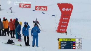 Биатлон Эстафета 2013 Франция Антон Шипулин и Шемпп