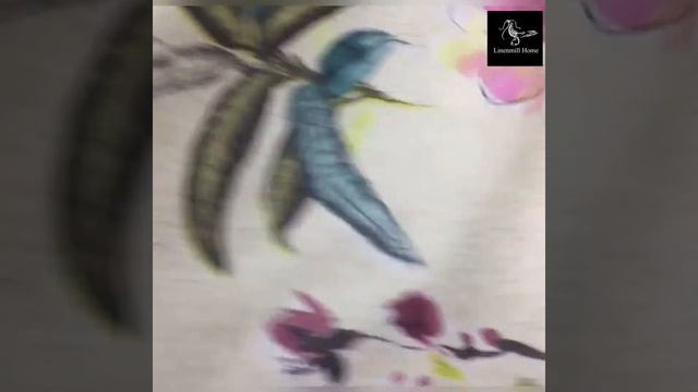 280 СМ. ШИРОКАЯ ТКАНЬ ДЛЯ ШТОР ПОД ЛЕН С РИСУНКОМ ДИКИХ РАСТЕНИЙ смотреть онлайн