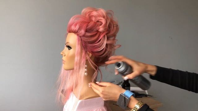 How to make Updo | Wedding hairstyle смотреть онлайн