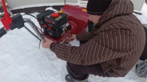 Первый культурный шок от профессионального снегоуборщика Мобил К. Даже еще не заводил!