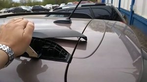 Kia Rio X line, установка кронштейна под антенну
